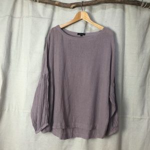 Wishlist Apparel Maeve Linen-Cotton Gauze Top